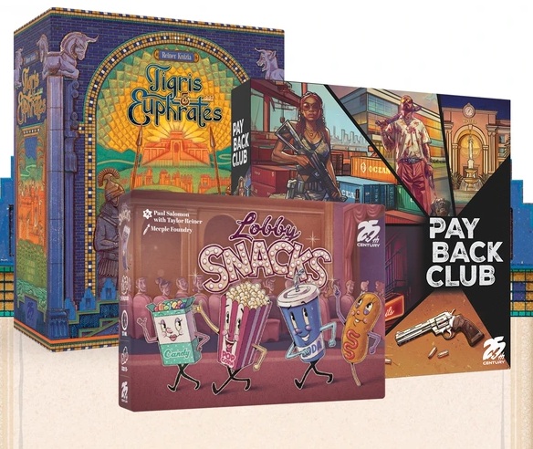 Tigris and Euphrates, Lobby Snacks, Payback Club, & Imports!